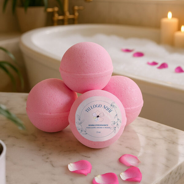 Bombas efervescentes para baño aroma Rosas - Image 2